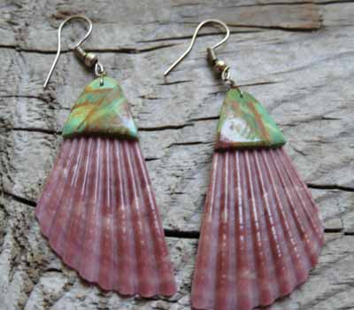 Spiney Oyster Shell Earrings